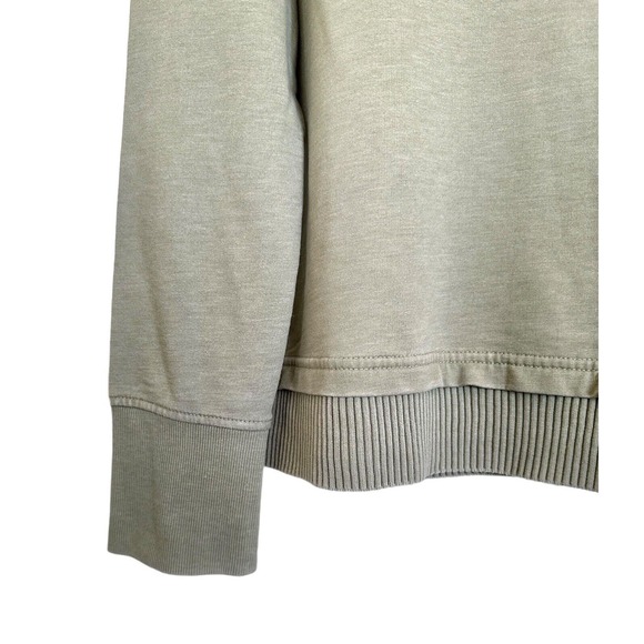 Jane and Delancey Women's Blouse Top Vintage Look Cropped Size M Light Olive - Picture 5 of 8